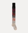 Vivienne Westwood Over The Knee Sock Logomania Grey Os-u Women In Gray