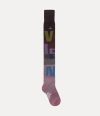 Vivienne Westwood Over The Knee Sock Logomania Red Os-u Women In Red