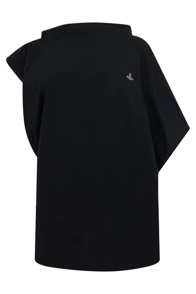 Vivienne Westwood Oversized Asymmetric T-shirt In Black