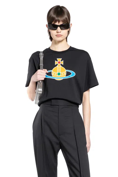 Vivienne Westwood Oversized Orb Classic T-shirt In Black