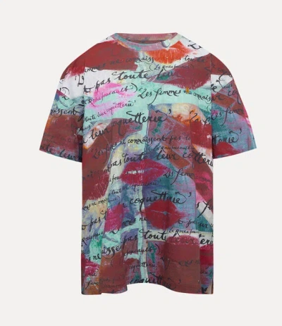 Vivienne Westwood Oversized T-shirt Cotton Union-jack-kisses Xl Unisex