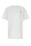 Vivienne Westwood White Crewneck T-shirt With Orb Logo Detail On The Front In Cotton Woman In White