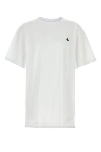 VIVIENNE WESTWOOD VIVIENNE WESTWOOD WHTIE COTTON OVERSIZE T-SHIRT