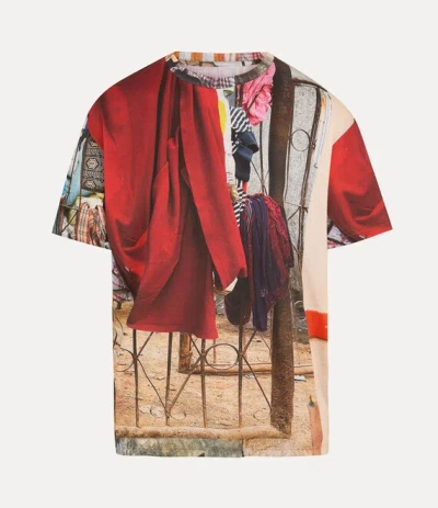 Vivienne Westwood Oversized T-shirt Printed Co Jersey Gates-of-india M Unisex In Multi