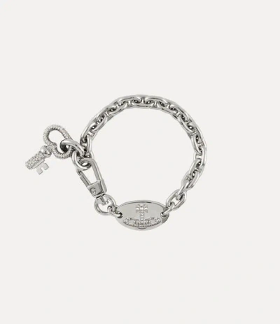 Vivienne Westwood Ovidia Bracelet Silver Cubic Zirconia Women
