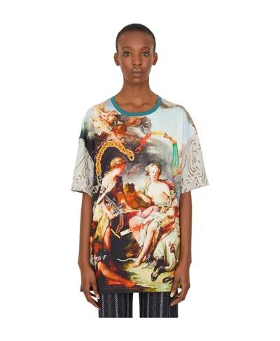 Vivienne Westwood Painting-print Cotton T-shirt In Brown