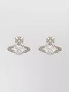 Vivienne Westwood Pair Crystal Heart Earrings