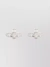 Vivienne Westwood Pair Orb Shape Stud Earrings With Swarovski Crystal