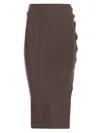 Vivienne Westwood Pamela Knitted Wool Midi Skirt In Brown