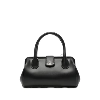 Vivienne Westwood Pamela Logo-plaque Tote Bag In Black