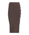Vivienne Westwood Pamela Knitted Wool Midi Skirt In Brown