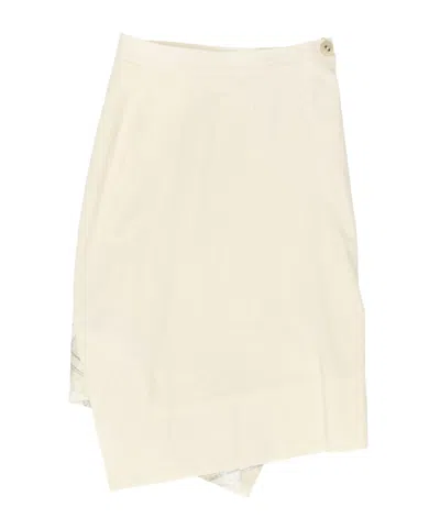 Vivienne Westwood Panelled Checked Skirt In White