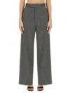 Vivienne Westwood Lauren Trousers In Donegal Tweed In Gray