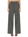 Vivienne Westwood Tailored Straight Wool Pants In Grey