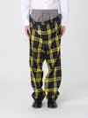 Vivienne Westwood Checkered Trousers Drawstring Button Detail In Multi