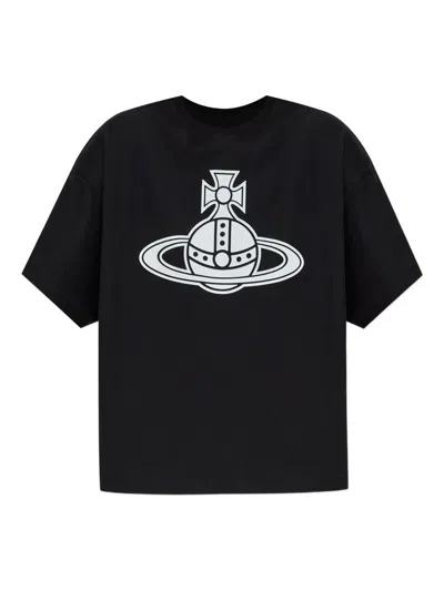 VIVIENNE WESTWOOD VIVIENNE WESTWOOD PARIS ORB BOX T-SHIRT CLOTHING