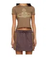 Vivienne Westwood Paris Orb Mini Peru T-shirt In Brown