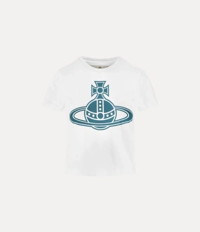 Vivienne Westwood Paris Orb Mini Peru T-shirt Cotton White S Women