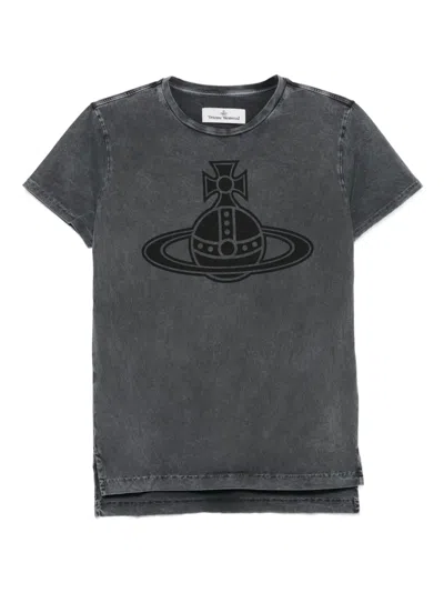 Vivienne Westwood Paris Orb Mini Peru T-shirt In Gray