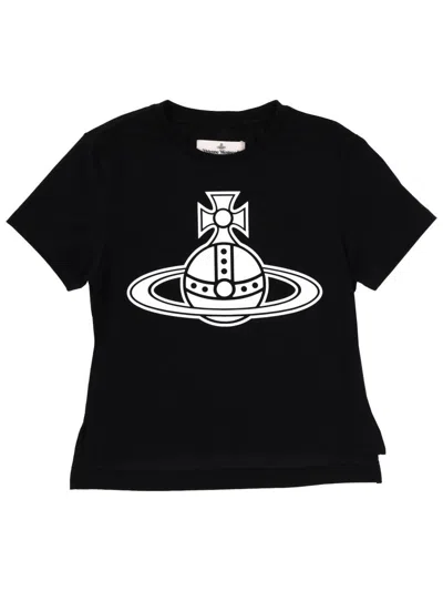 Vivienne Westwood Paris Orb Mini T-shirt In Black