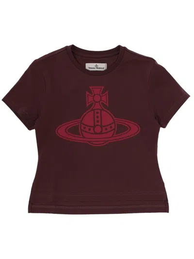 Vivienne Westwood Paris Orb Mini T-shirt In Brown