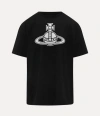 Vivienne Westwood Paris Orb Oversized T-shirt Cotton Black Xl Unisex In Black