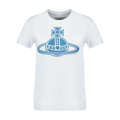 Vivienne Westwood Paris Orb Peru' T Shirt In White