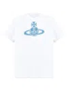 Vivienne Westwood Paris Orb-print T-shirt In White