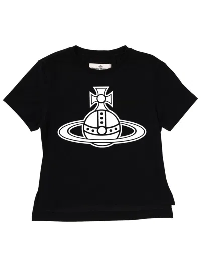 Vivienne Westwood Paris Orb T-shirt In Black