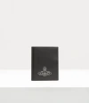 Vivienne Westwood Passport Holder Silky Leather Black One Size Women In Black