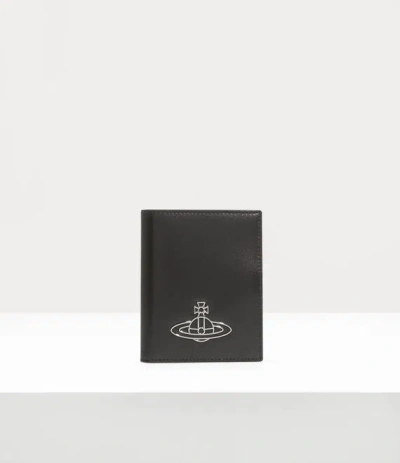 Vivienne Westwood Passport Holder Silky Leather Black One Size Women