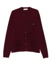 Vivienne Westwood Long-sleeved Knitted Cardigan In Red