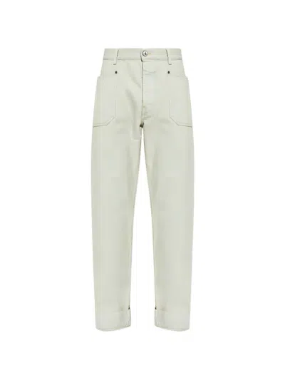 Vivienne Westwood Straight Trousers Front And Back Pockets Loops In Yellow
