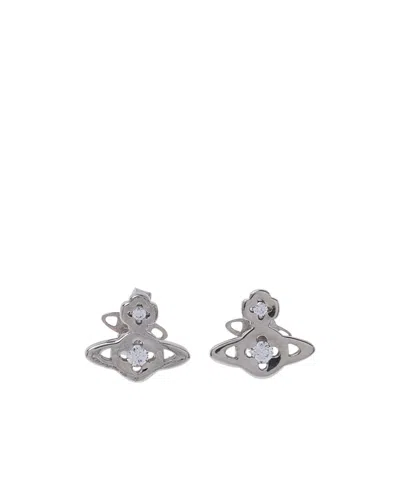 Vivienne Westwood Pattern Earrings In Gray