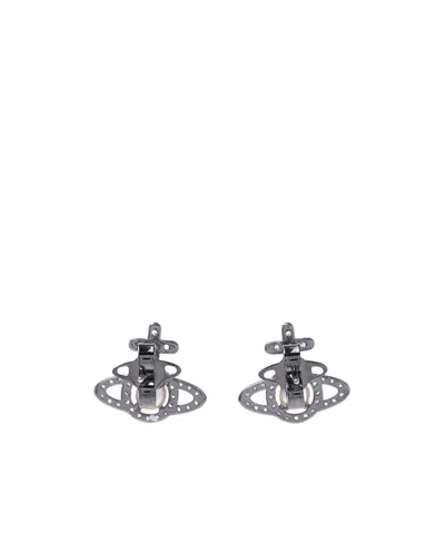 Vivienne Westwood Pattern Earrings In Gray