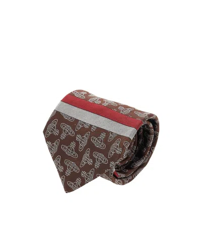 Vivienne Westwood Pattern Tie In Multicolor