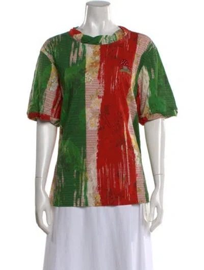 Pre-owned Vivienne Westwood Patterned Crew Neck T-shirt In Multi