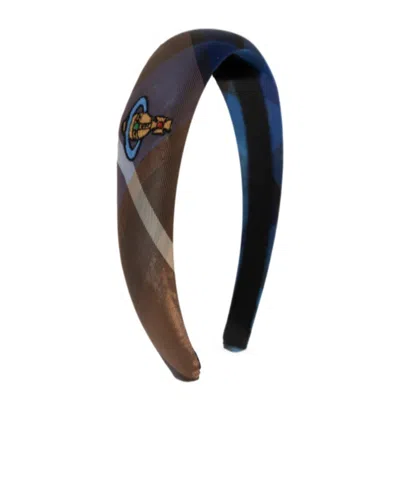 Vivienne Westwood Patterned Headband In Brown