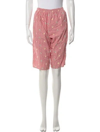 Pre-owned Vivienne Westwood Patterned Knee-length Shorts In Red