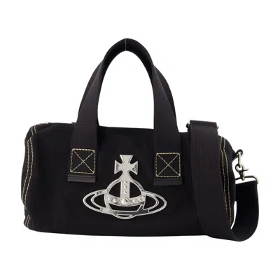 Vivienne Westwood Paul Cylinder Crossbody -  - Canvas - Black