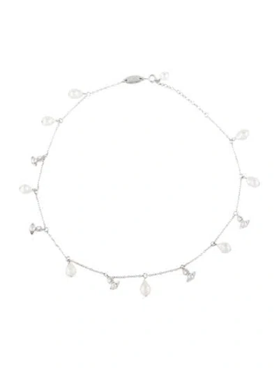 Pre-owned Vivienne Westwood Pearl & Faux Pearl Emiliana Choker Necklace, 16" In Multi