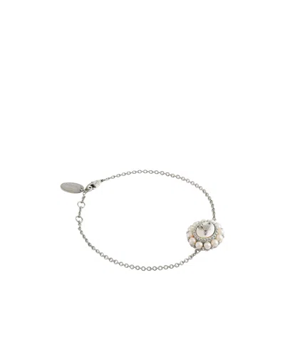 Vivienne Westwood Pearl Bracelet In Gray