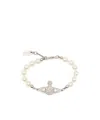 Vivienne Westwood Pearl Bracelet In White