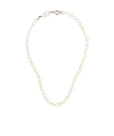 Vivienne Westwood Pearl-detail Necklace In White