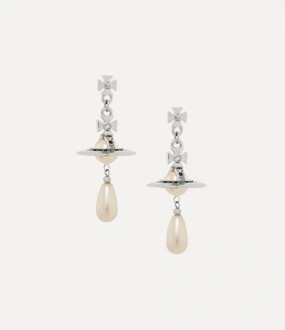 Vivienne Westwood Pearl Drop Earrings Silver Pearls / Zirconia Women