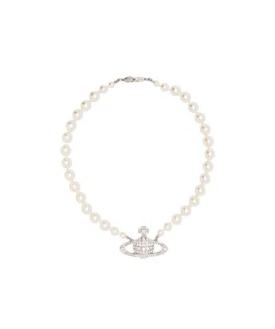 Vivienne Westwood Pearl Necklace In White