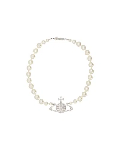 Vivienne Westwood Pearl Necklace In White