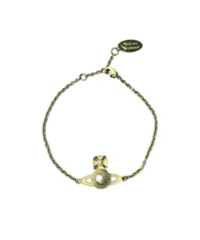 Vivienne Westwood Pendant Bracelet In Gold