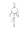 Vivienne Westwood Pendant Detail Keychain In Silver