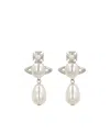 Vivienne Westwood Pendant Earrings In White
